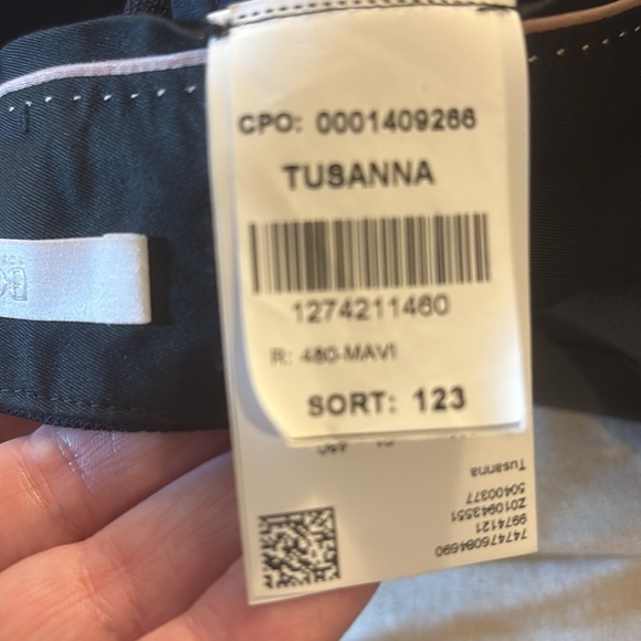 Boss by Hugo Boss Pants tusanna navy Sz 10 - Picture 10 of 11